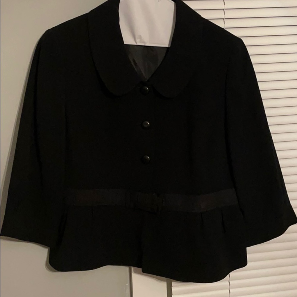 Black blazer suit jacket